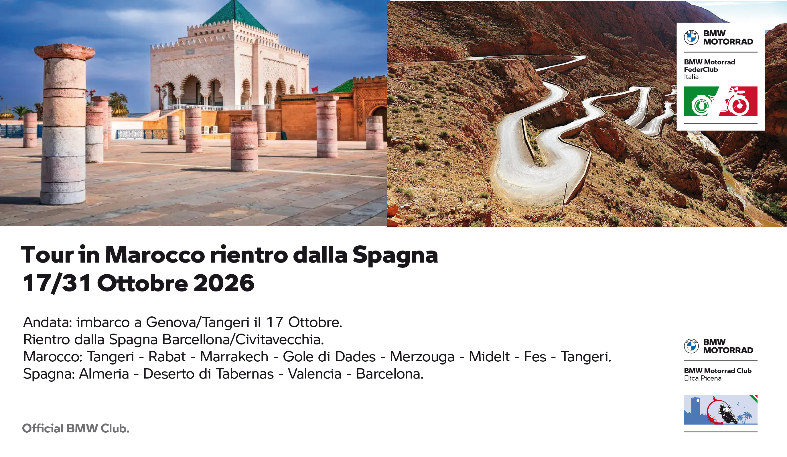 Tour del Marocco – rientro dalla Spagna